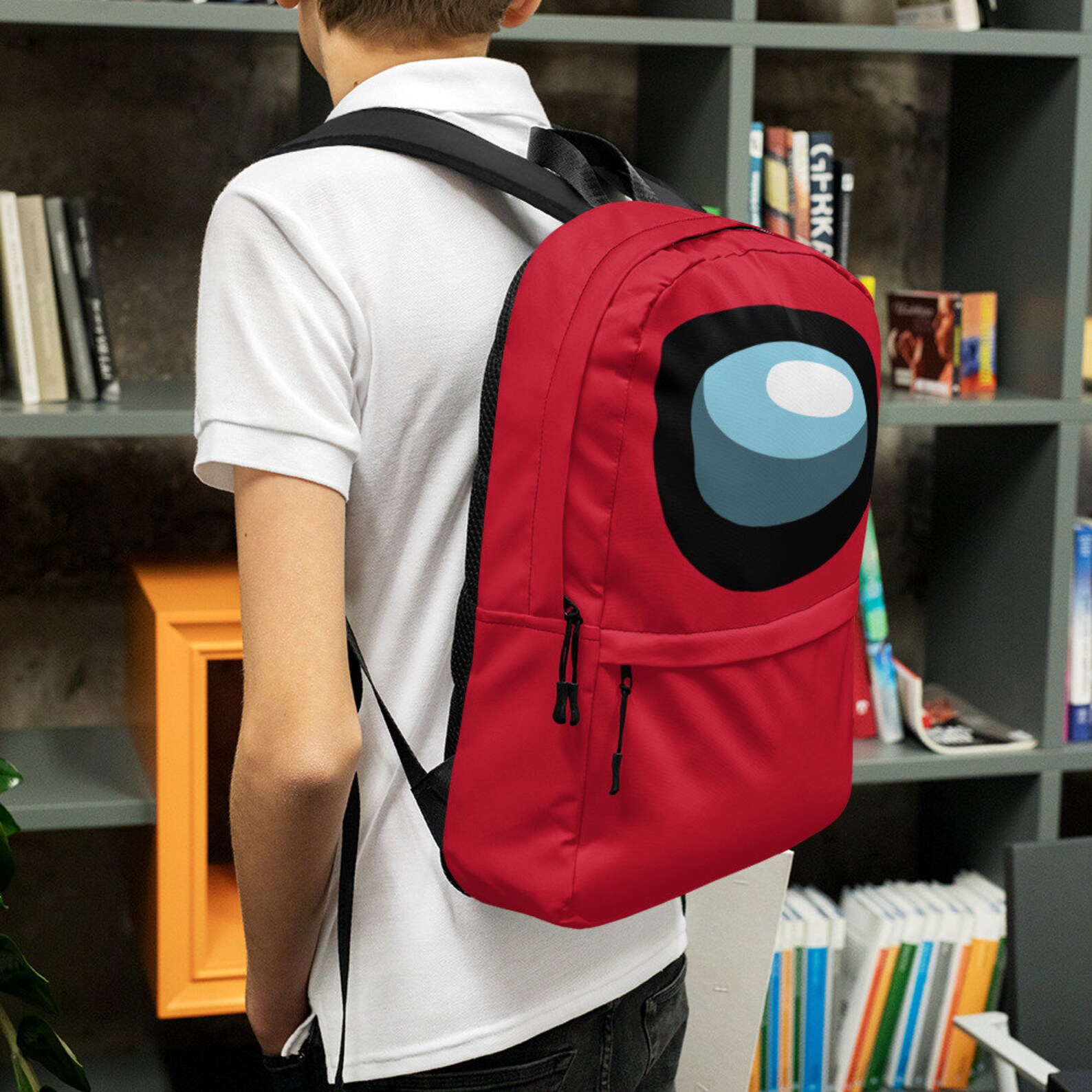 Among Us Backpack Among Us Character Red Etsy