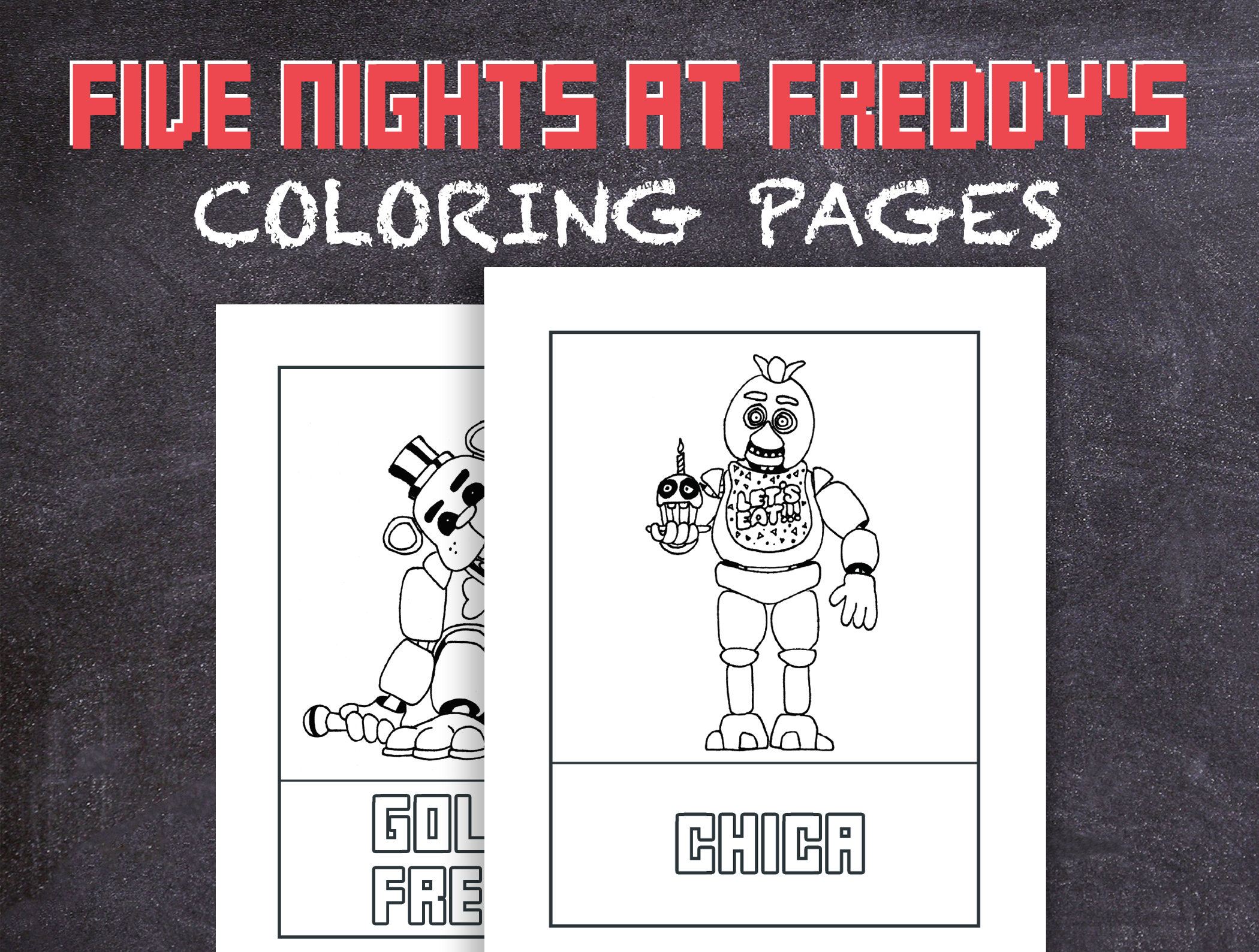 Free Coloring Pages To Print Five Nights At Freddys Coloring Pages