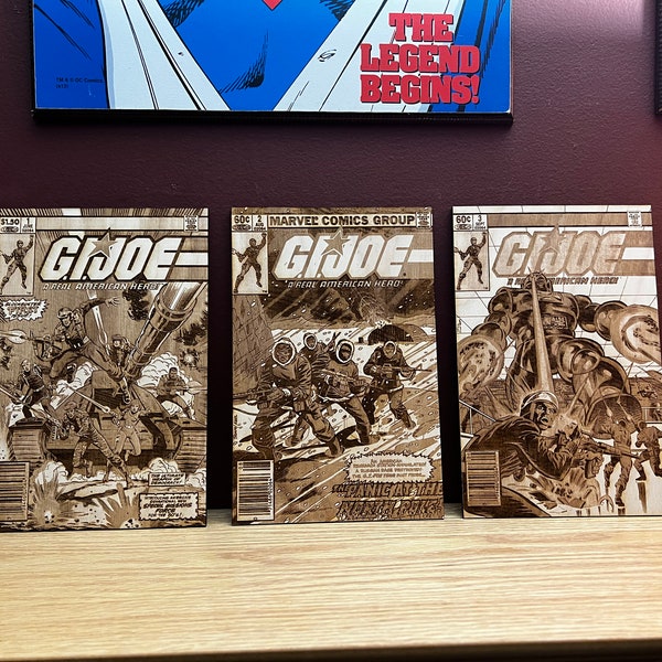 GI JOE  Laser engraved Covers 1-3