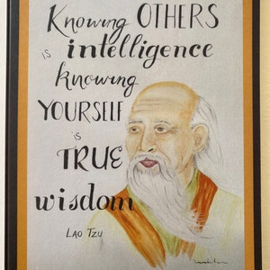 Cytat Lao Tzu - Karta z notatkami