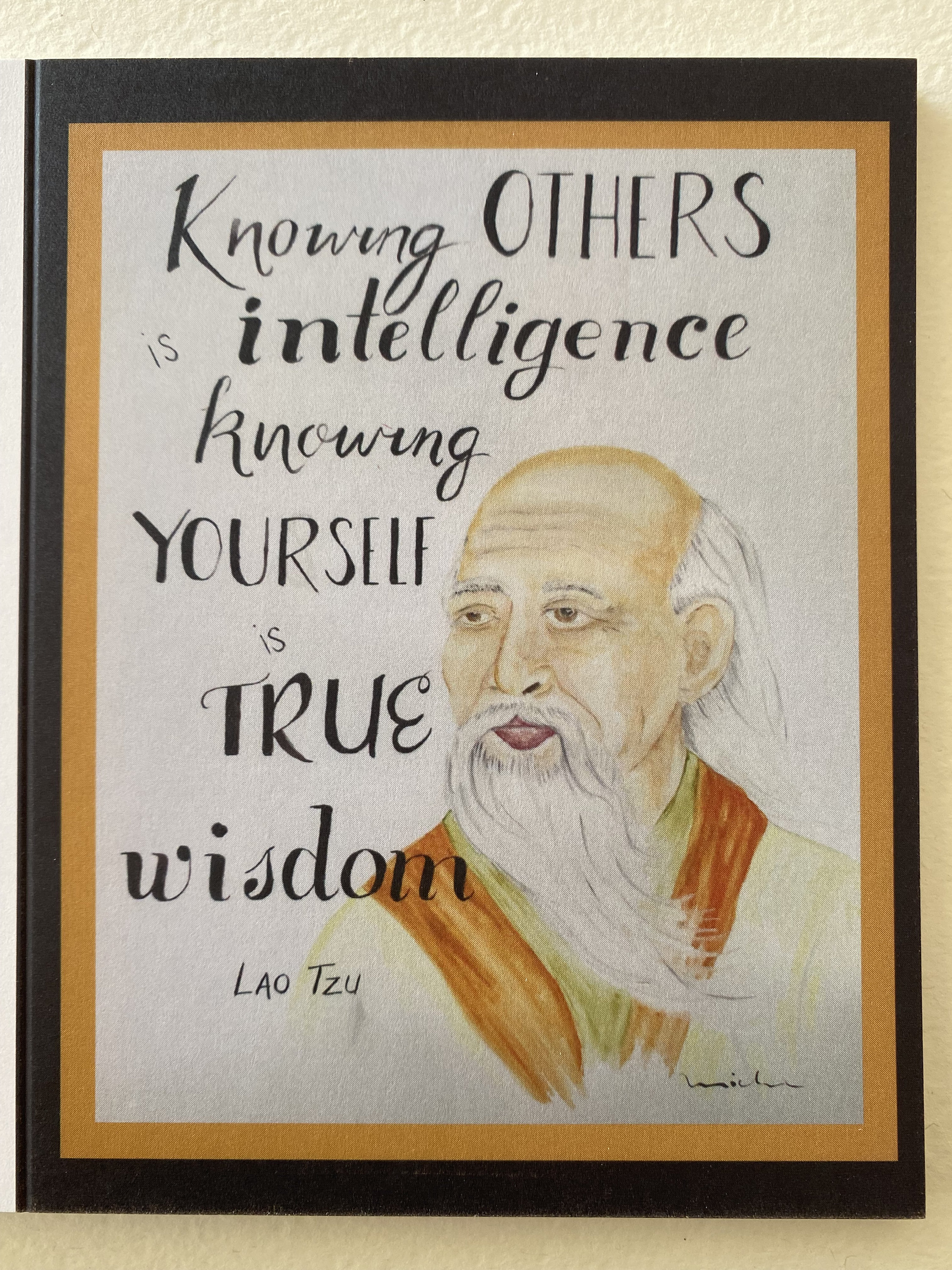 Lao Tzu Quote - Note Card, image size:2250x3000