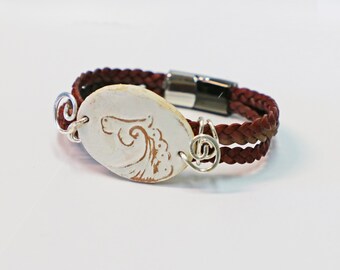 Bracciale in crine di cavallo con perline Bracciale in crine di cavallo con perline