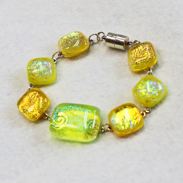 Fused Glass Bracelet Etsy