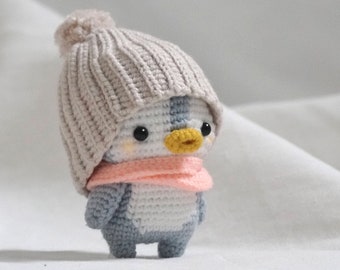 Crochet Pattern of The Lost Baby Penguin Amigurumi/ Plushie Doll/ Bagcharm (PDF)