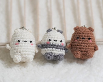 Crochet Pattern of Amiballs Three Friend Bears Amigurumi/Plushie (PDF)