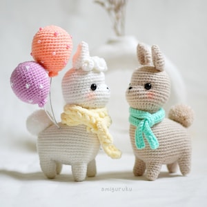 Crochet Pattern of Ruiz & Lucia the Alpacas Amigurumi/ Plushie Doll/ Bagcharm (PDF)