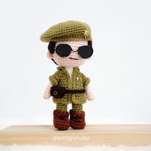 Knitted army doll clearance