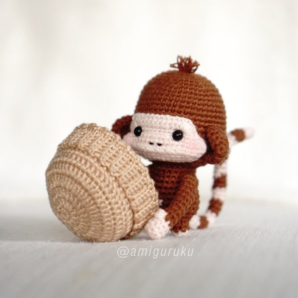 Crochet Pattern of Jesse the Cheeky Monkey Amigurumi/Plushie Doll (PDF)