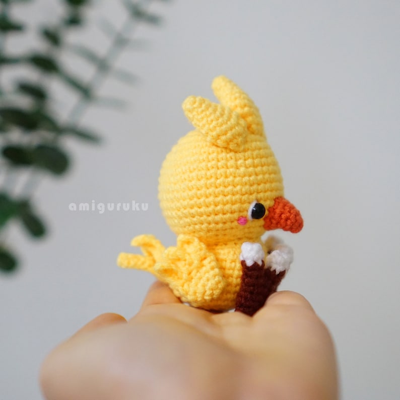 Häkelanleitung Gelbes Huhn Amigurumi/ Puppe/ Bagcharm PDF Bild 3