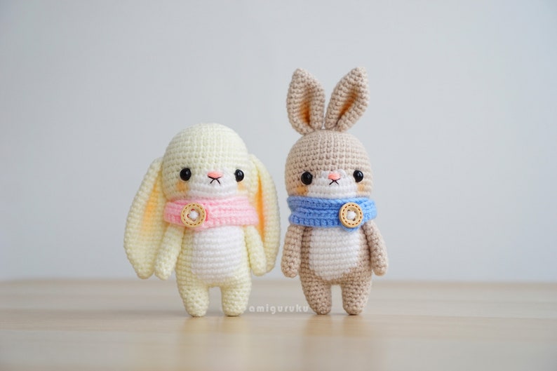 Crochet Pattern of Kiyomi and Cho the Bunny Couple Amigurumi/ image 1