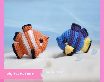 Haakpatroon clownvis: op amigurumi Nemo & Dory geïnspireerd (pdf)