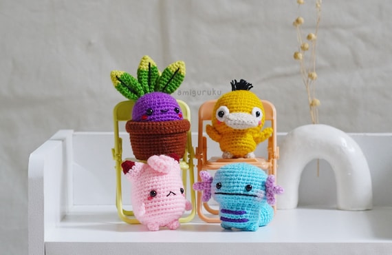 Crochet Pattern of Cute Monsters 4in1 Amigurumi/plushie PDF 