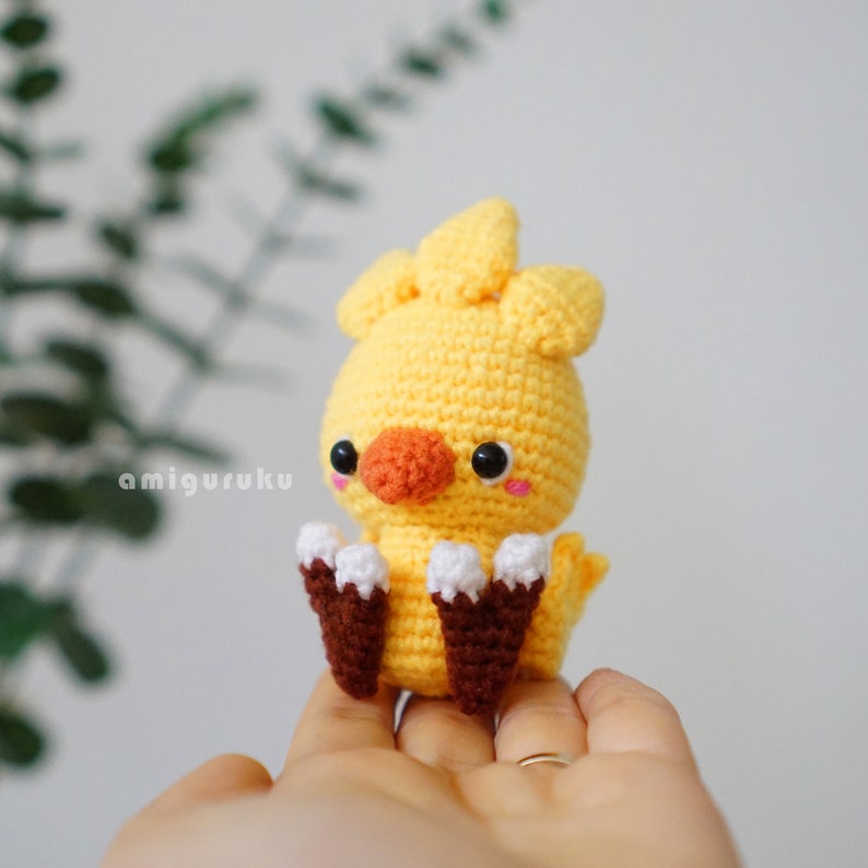 Häkelanleitung Gelbes Huhn Amigurumi/ Puppe/ Bagcharm PDF Bild 2