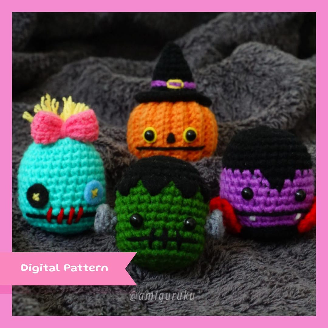Buy Crochet Pattern of Amiballs Halloween 4in1 Amigurumi/plushie (PDF)  Online in India