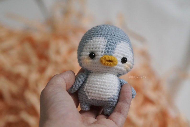 Crochet Pattern of The Lost Baby Penguin Amigurumi/ Plushie Doll/ Bagcharm PDF image 3