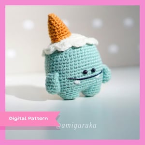 Patrón de Ganchillo del Monstruo Helado Yeti Amigurumi (PDF)