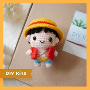 Crochet Kit: Monkey D. Luffy Amigurumi Doll DIY