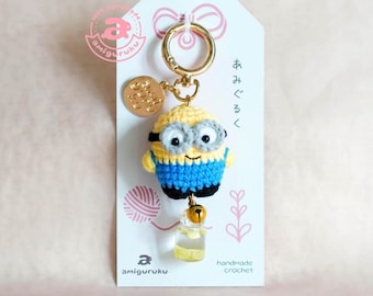 Miniaturowy Bob szydełkowy Amigurumi (prawdziwe breloczki)