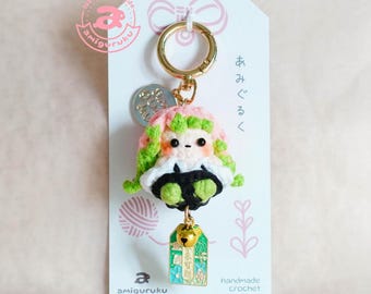 Mini Crochet Amigurumi Keychain Love Sword Maiden (actual Keychain