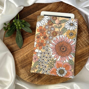 Pretty Floral Book Sleeve | Book Pouch | Book Protector | Kindle Pouch