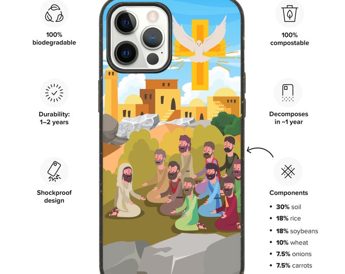 Jesus With The Disciples Biodegradable iPhone Case