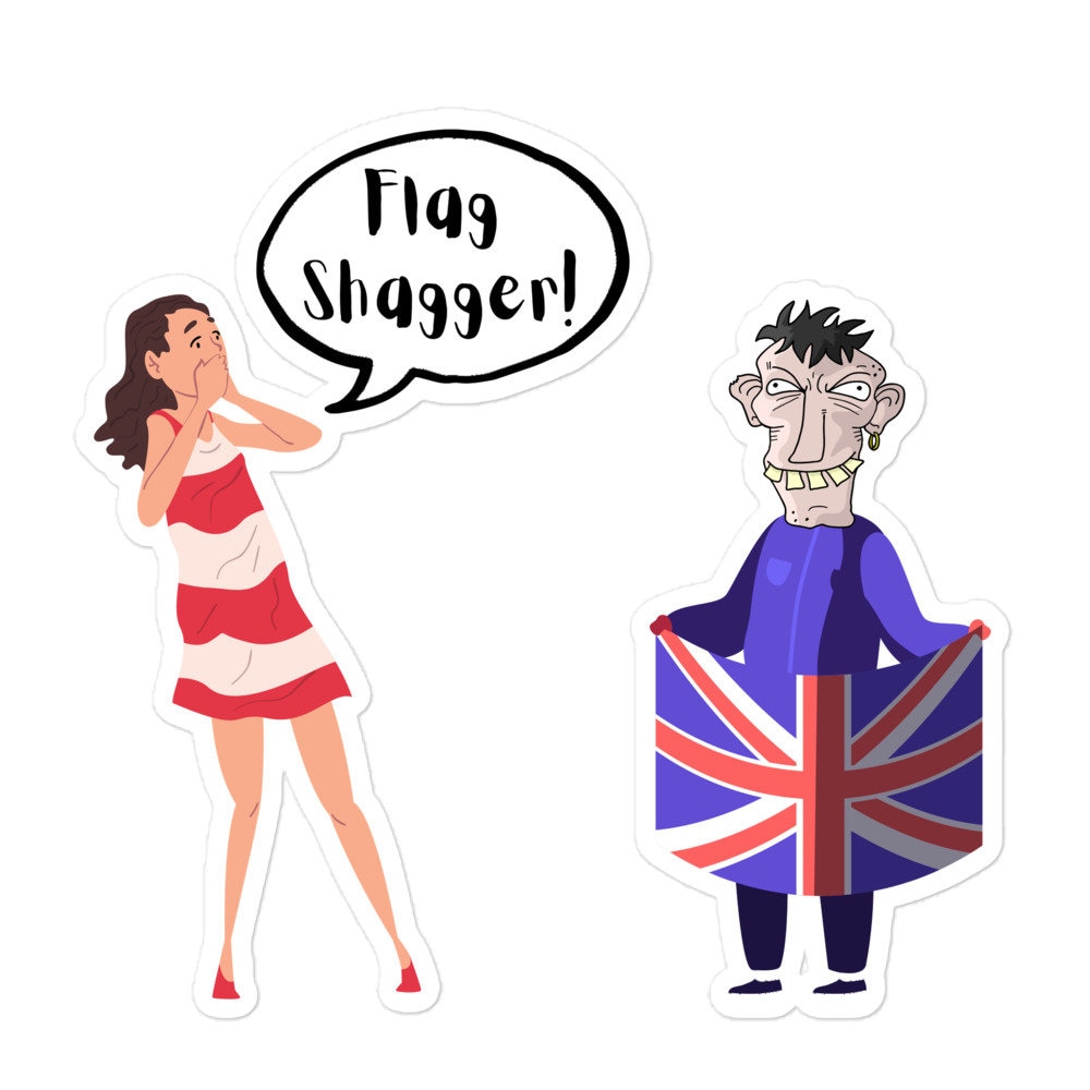 Flag Shagger Bubblefree stickers Etsy