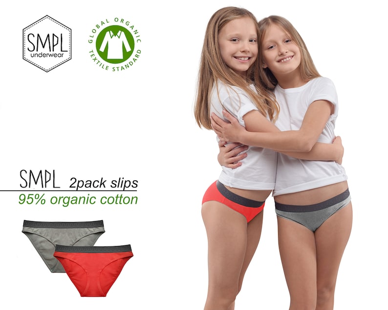 SMPL KIDS Organic Cotton Underwear 2 Pack Etsy Australia
