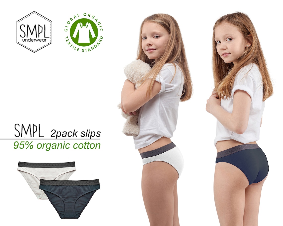SMPL KIDS Organic Cotton Underwear 2 Pack Etsy
