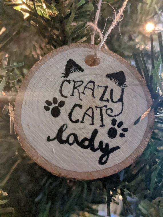 Crazy cat deals lady ornament