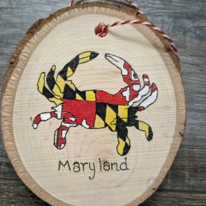 Maryland Crab ornament, Maryland blue crab ornament, Maryland Crab, state ornament, Maryland ornament