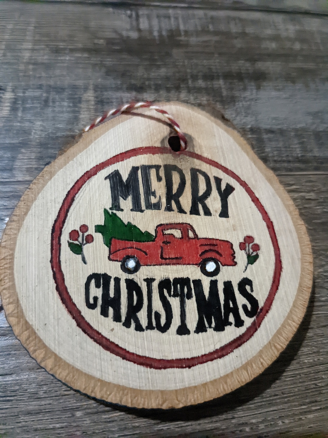 Red Truck Ornament Truck Ornament Christmas Truck Ornament Etsy