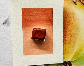 Terra Pozzuoli Half Pan handgemachte Aquarellfarbe