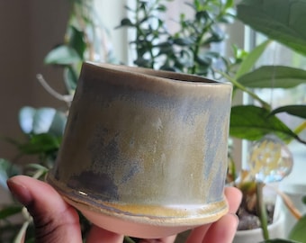 Handmade Ceramic Cup Blue Oyster