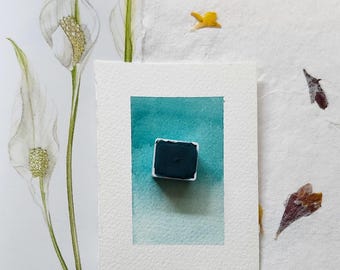 Ocean Handmade Watercolor Half Pan Paint