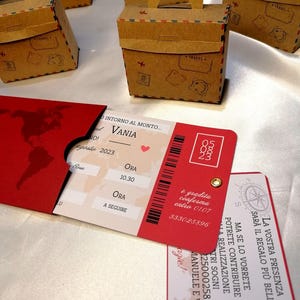 Invito matrimonio nozze tema viaggio - wedding travel theme - wedding boarding pass - invito biglietto aereo