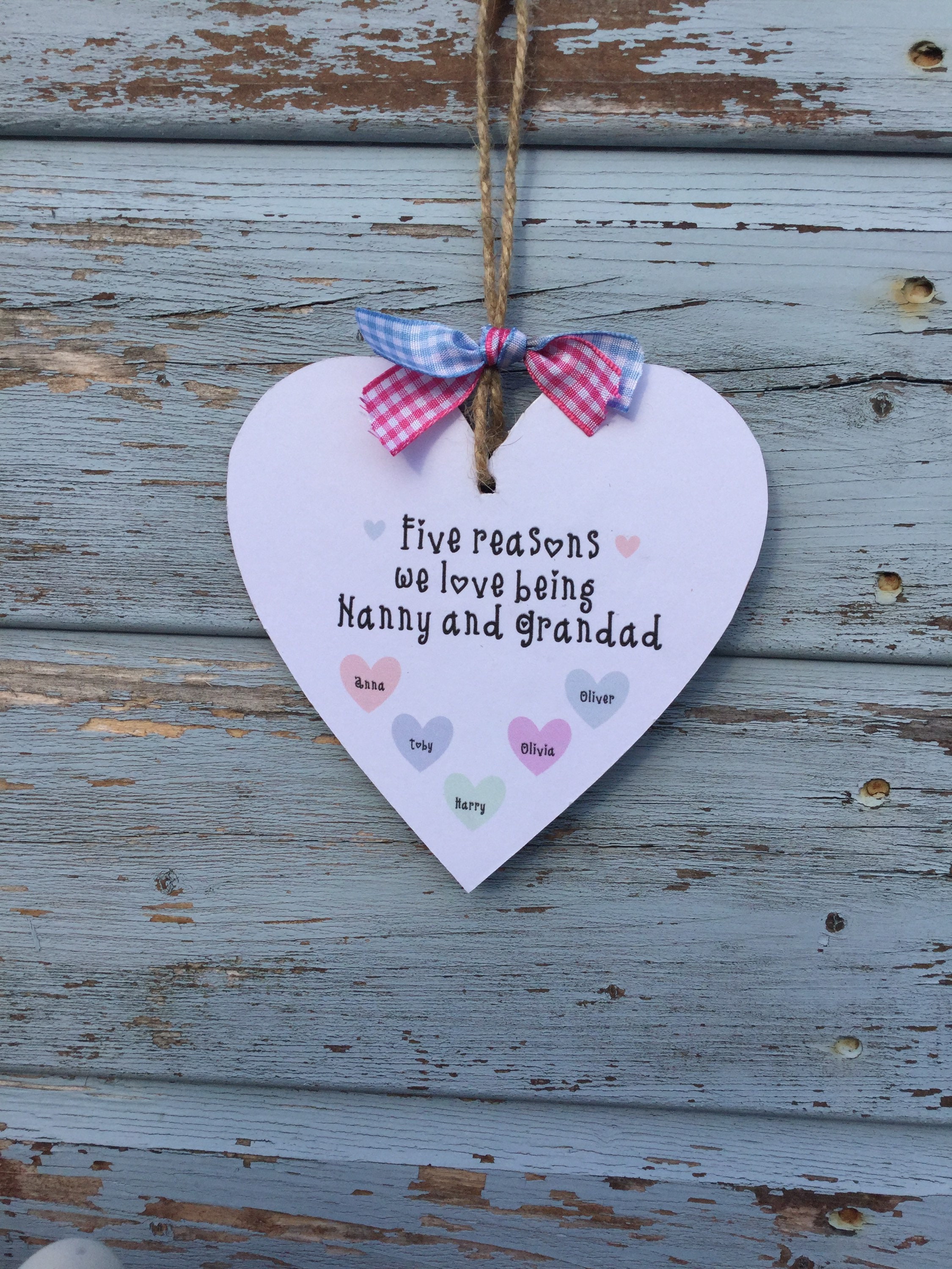 Grandparents Plaque Gift for Granny Grandchildren Keepsake Etsy