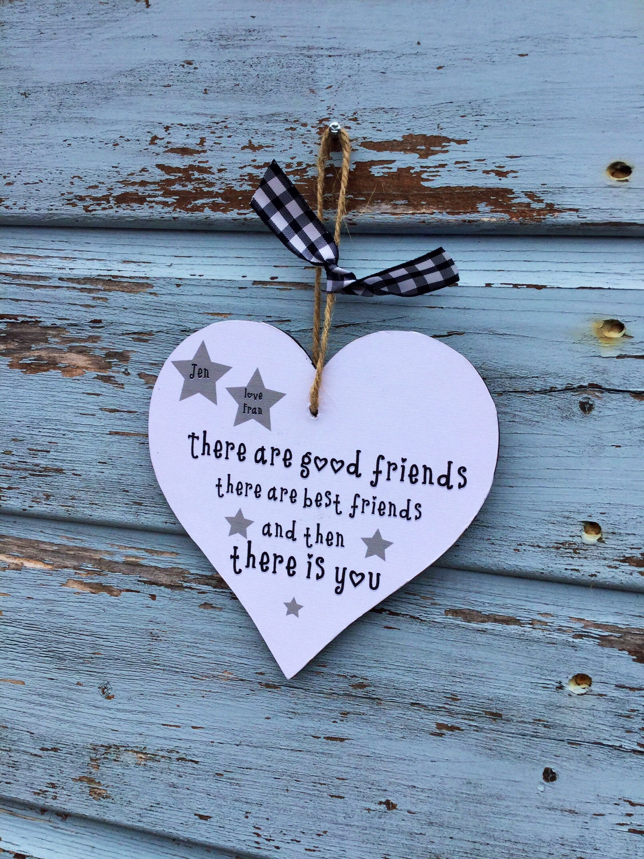 Good Friends Plaque Friends Sign Personalised Gift Etsy