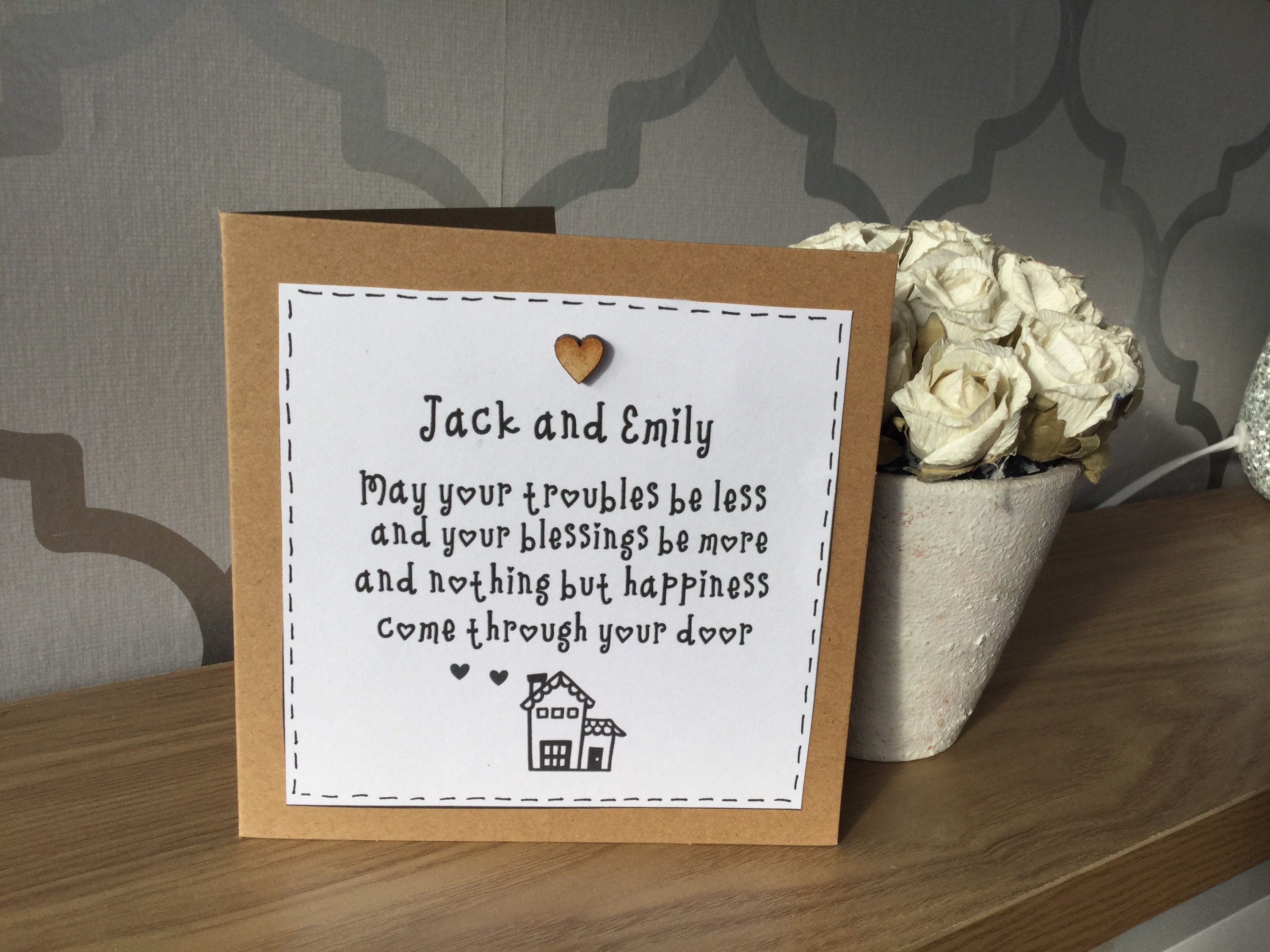 Moving House Card New Home Personalised Gift Gard Greeting Etsy