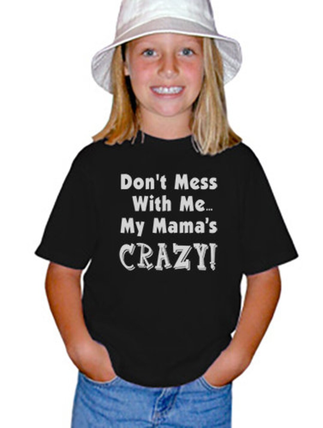 Youth Kids Funny T-shirt Don't Mess With Me My Mama's - Etsy UK