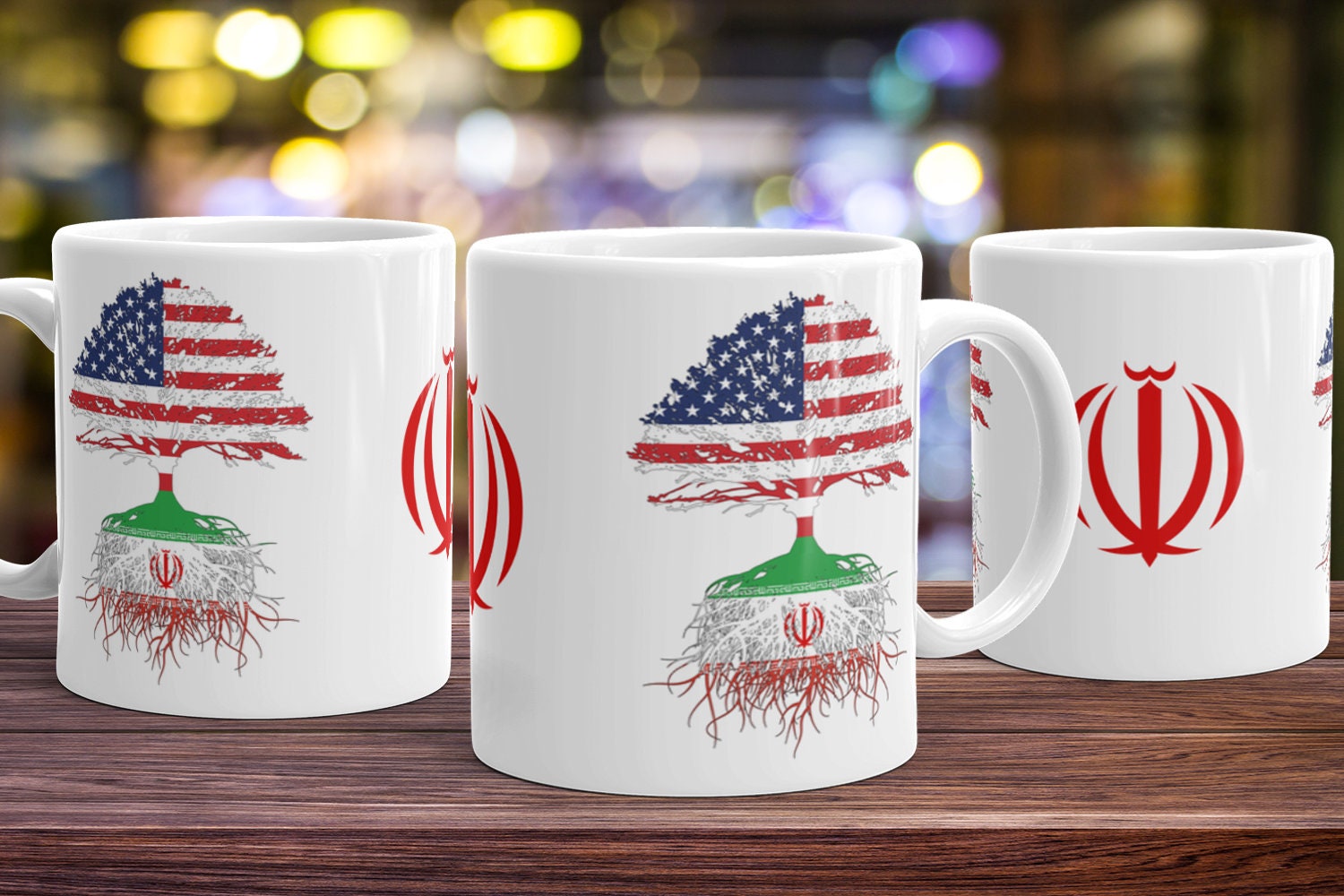 Coffee Mug Iran Iranian Flag Tea Christmas Gift Birthday Cup
