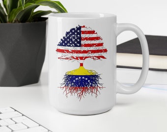 Venezuelan American Roots Coffee Mug: US Naturalization Gift