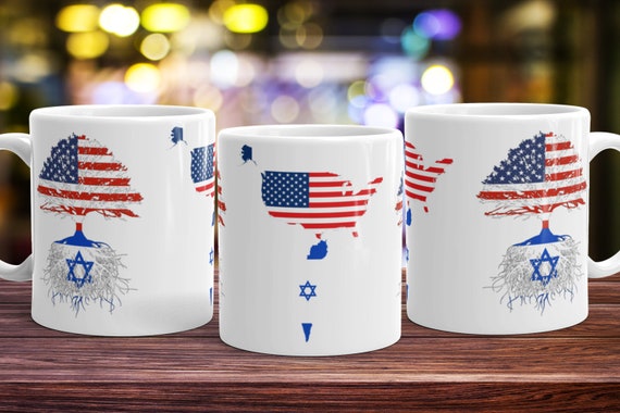 Israeli American Flag Israel Usa Roots America Gift Israeli American Flag Israel Usa Roots America Gift