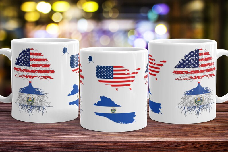El Salvador Immigrant Roots Tee Coffee Mug Cup El Salvador Etsy
