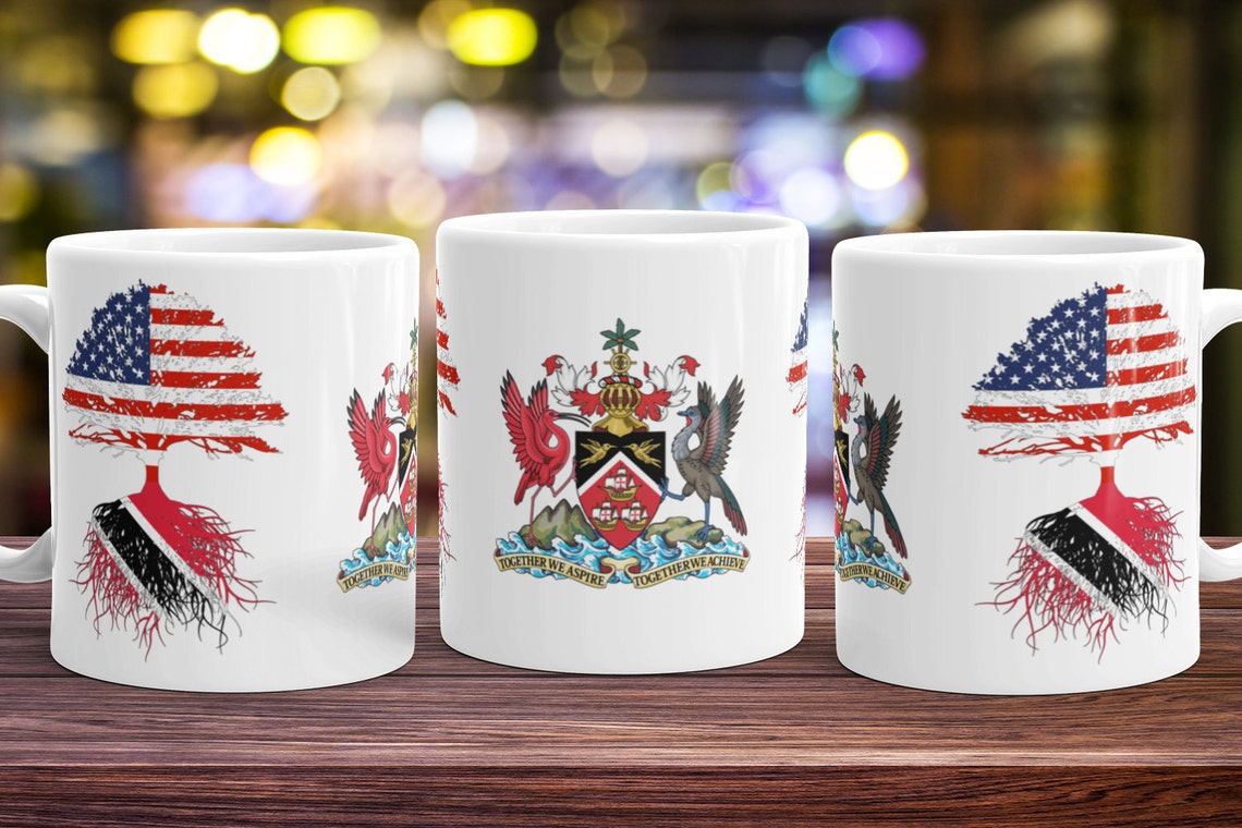 Trinidad and Tobago Roots Tea Coffee Mug Cup Gift Trinidad and Etsy