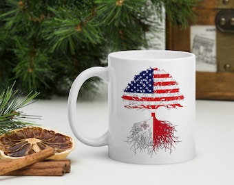 Maltese Immigrant Roots Coffee Mug: Malta USA Flag Gift