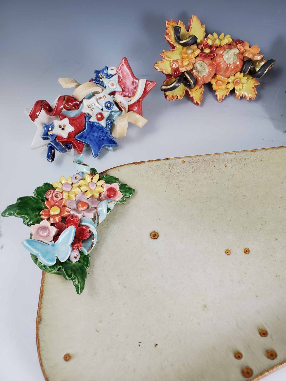 5 Platters in 1 Interchangeable Pottery platter Pottery Etsy