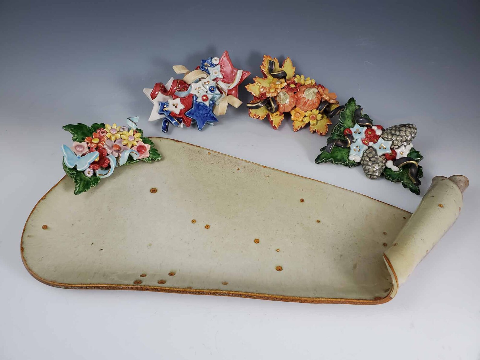 5 Platters in 1 Interchangeable Pottery platter Pottery Etsy