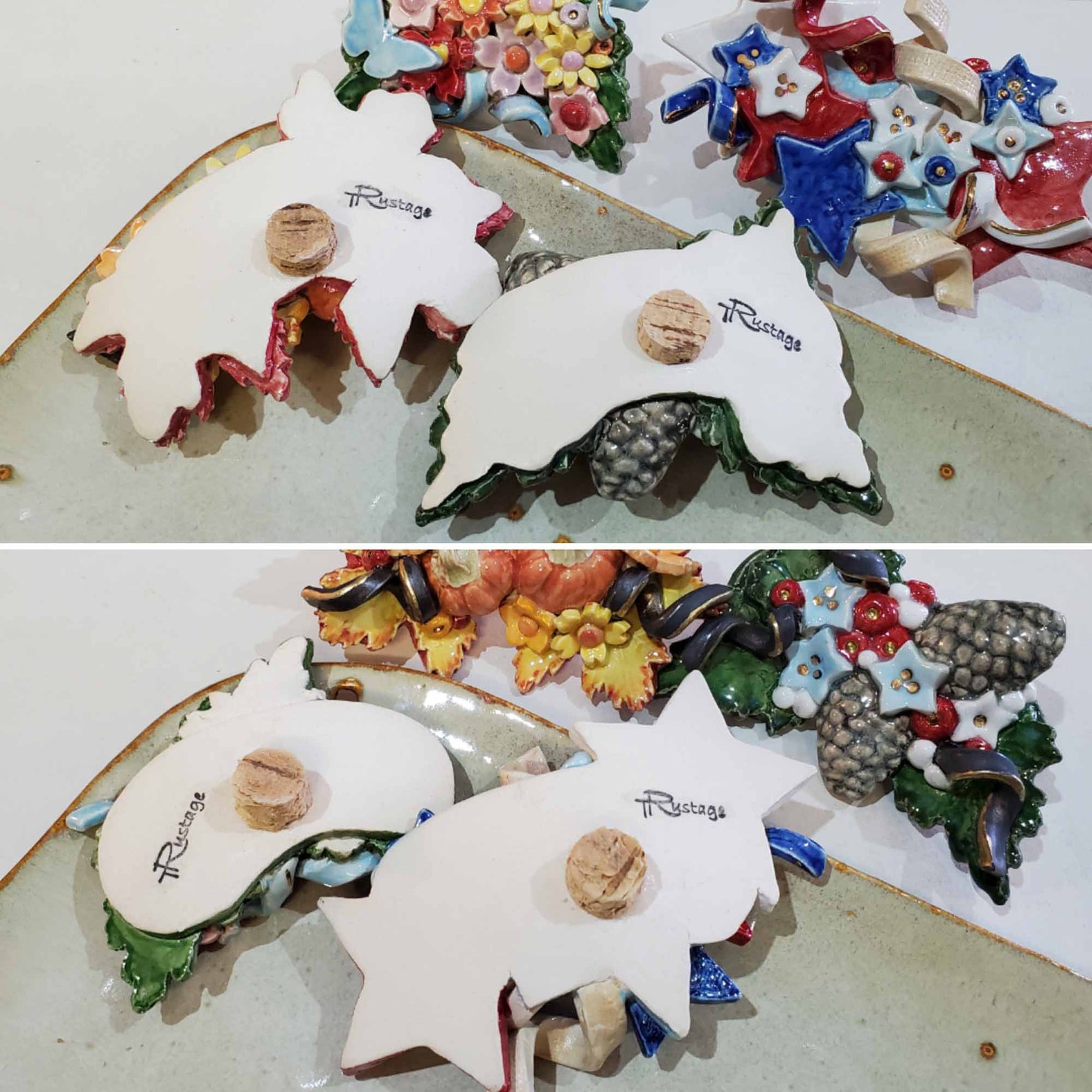 5 Platters in 1 Interchangeable Pottery platter Pottery Etsy