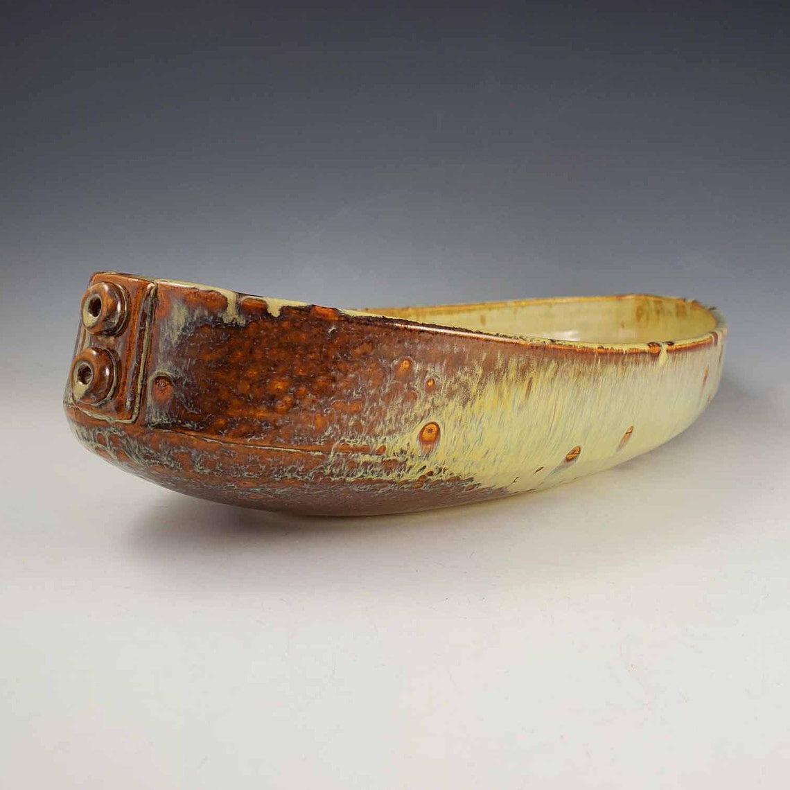 Long Oval Bowl Pottery Bowl Handmade Ceramic Decorative Etsy