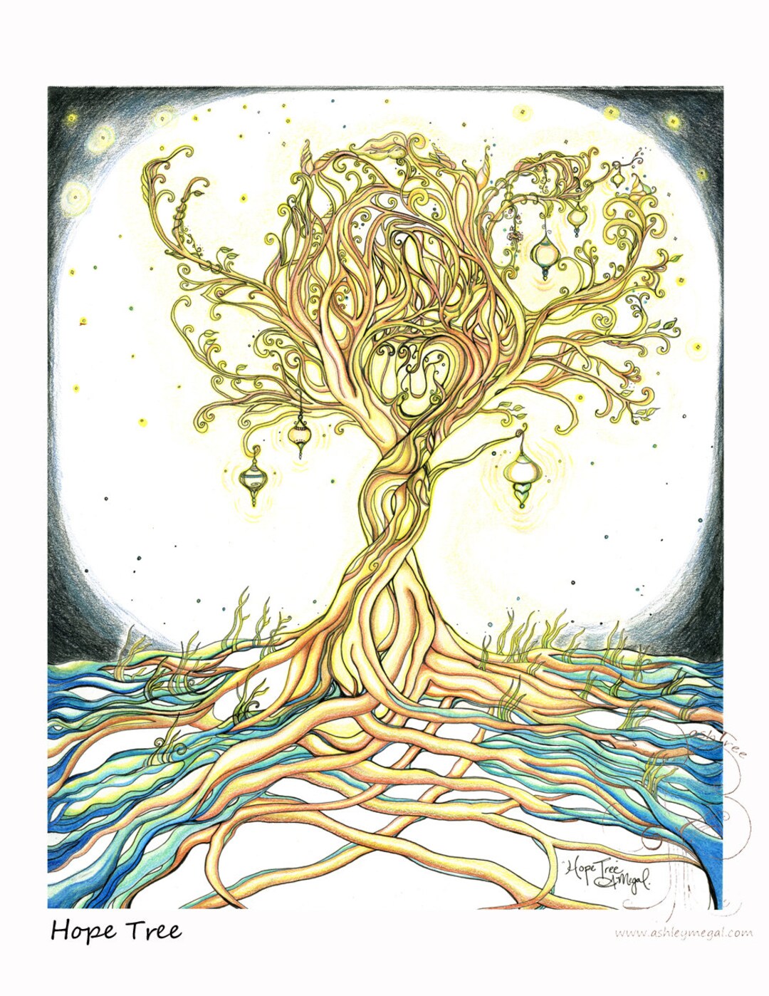 Hope Tree Greeting Card - Etsy